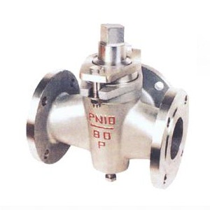 X44W three way stainless steel plug valve