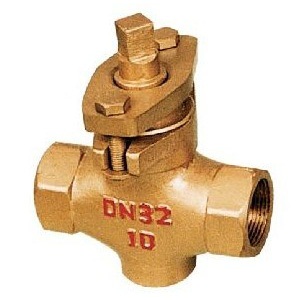 X13W two way internal thread all copper plug valve